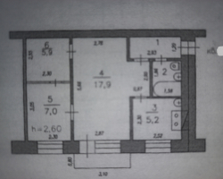 2-к квартира улица Доватора 11