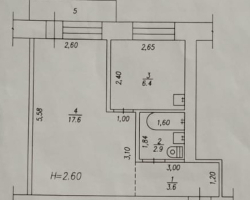 1-к квартира ул Пржевальского 14